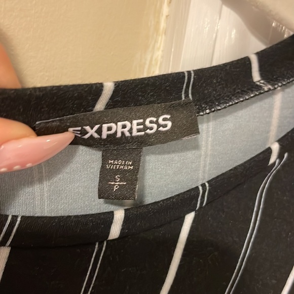 Black Stripe Corset Top - Picture 3 of 5